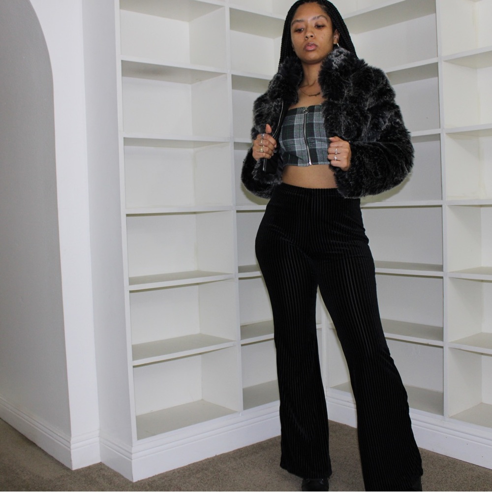 🔴🀄️Hotter Than Autumn Green Plaid Crop Top 🔝